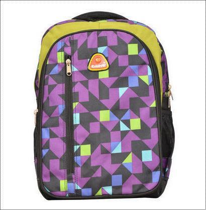 Moisture Proof Printed Polyester And Nylon School Bag