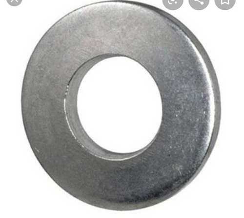 Stainless Steel Flat Washer - 20mm Round, Metal Coated, Rust Resistant | Silver Finish, New Condition