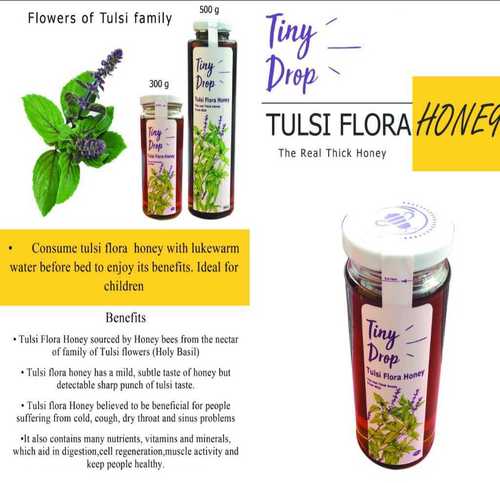 Tulsi Flora Tiny Drop Honey (The Real Thick Honey), 300G, 500G Grade: A-Grade