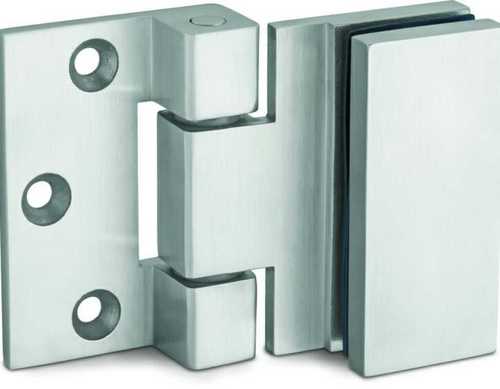 Silver Glass Shower Door Hinges