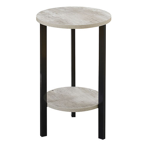 Grey Stone Round Plant Stand