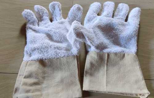 White And Grey Low Price Towel Gloves