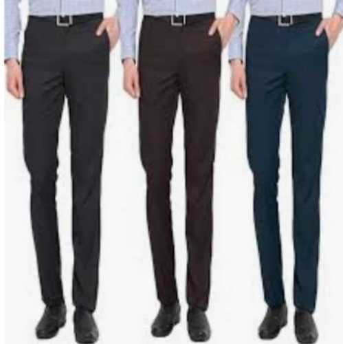 Any Plain Pattern Formal Wear Trousers For Men