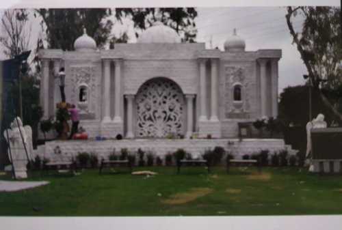 White Precisely Made Fiber Mandap