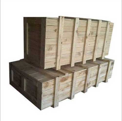 Light Brown Pure Wooden Pallet Box, Entry Type: 2 Way, 4 Way