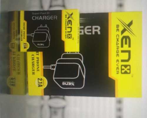 Shock Proof Mobile Charger - Black, 1 Mtr Length, 2.1 Amp | Fast Charging, 12 Months Warranty, Lightweight at 200 gm