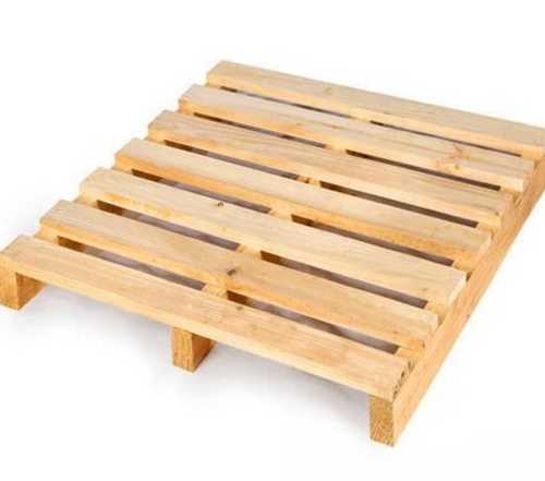 Brown 2-Way Wooden Pallet For Warehouse