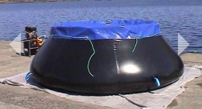 Collapsible Oil Storage Tank - Portable Self-Supporting Design, Easy Setup with Integrated Floating Collar and Positioning Handles