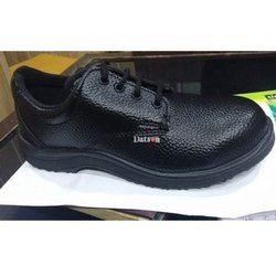 Black Datson Leather Safety Shoes