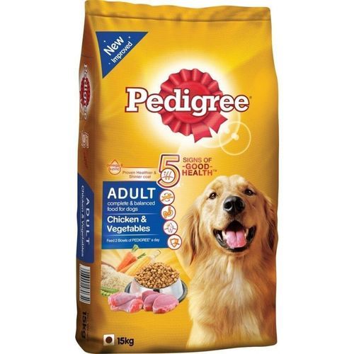 Pedigree Adult Dry Dog Food, Chicken and Vegetables, 15KG Pack