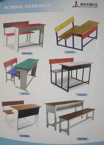 Pure Wooden School Desk, Seating Capacity: 2 Seater