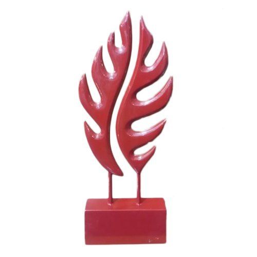 Polished Red Handmade Wooden Showpiece