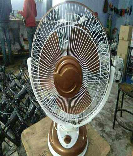 Metal White Round Table Fan 