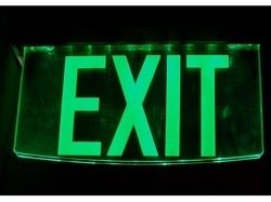 Green Glow Exit Signage Application: Supermarket