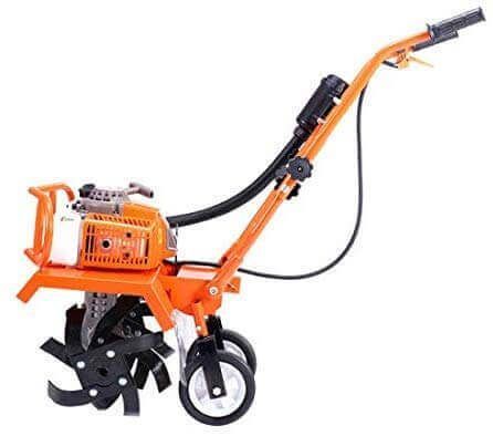 Orange Heavy Duty Power Tiller With 2 Stroke 62Cc 3Hp Engine