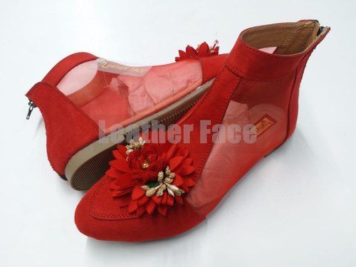 Ladies Ankle Length Shoes Heel Size: Medium