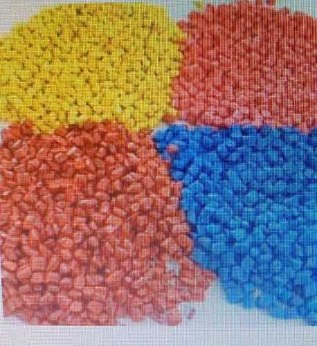 Multi Color Round Shape Natural Plastic Granules