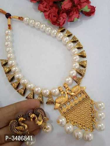 Golden Designer Antique Imitation Necklace Set