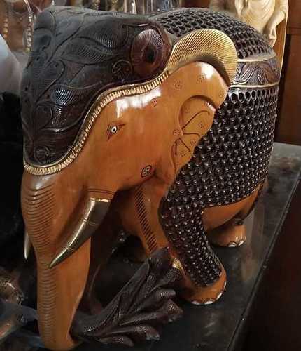 Pure Wooden Elephant Statue