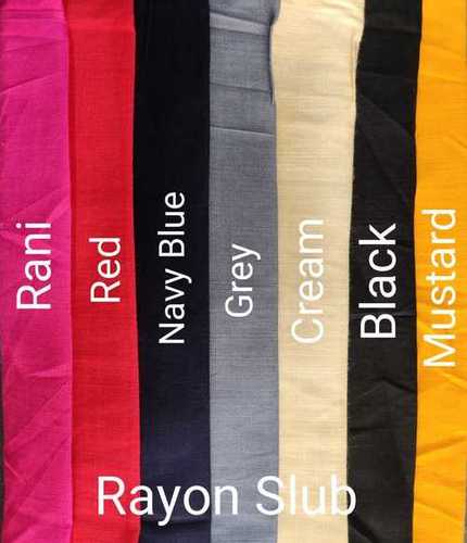 Exceptionally Soft Rayon Slub Dyed Fabric