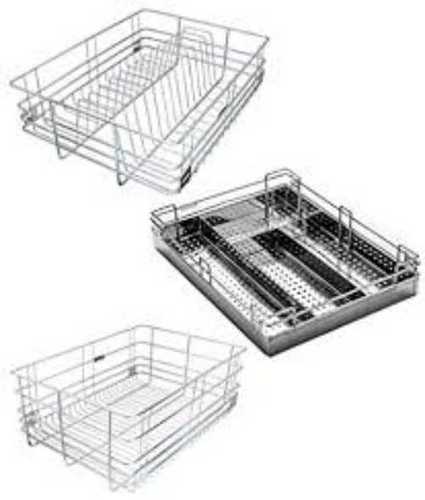 Stainless Steel Kitchen Basket, For Home