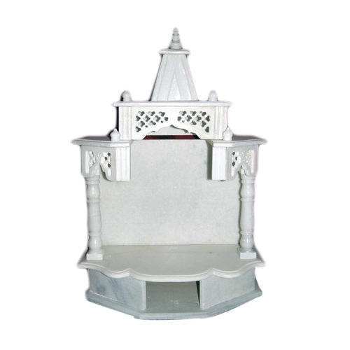 Eco-Friendly 1-1.5 Feet White Marble Temple