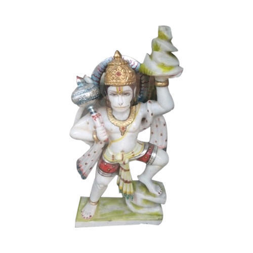 Polishing Multicolor Marble Hanuman Statue