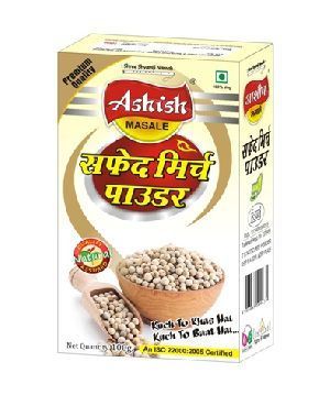 Dried Ashish Safed Mirch Powder, 50 Gm, 200 Gm, 500 Gm, 100 Gm