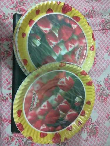 Laminated Disposable Printed Paper Plate
