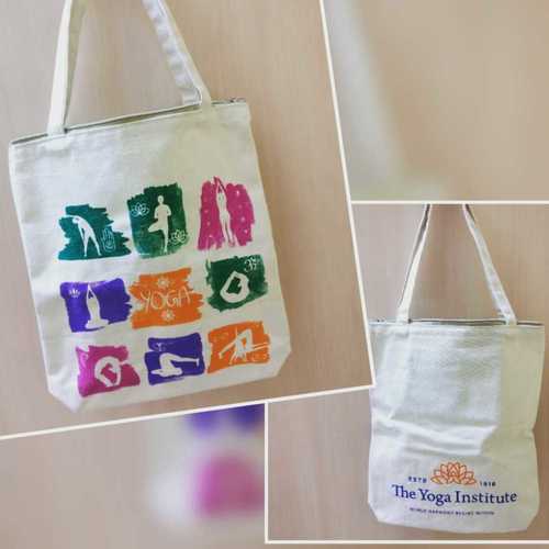Printed Canvas Bag With Long Handle