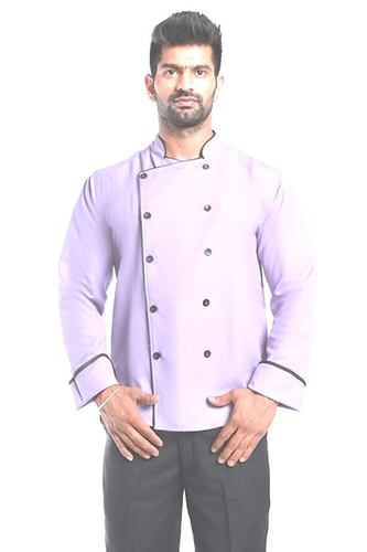 Unisex Full Sleeves Chef Coat Collar Type: Stand Collar