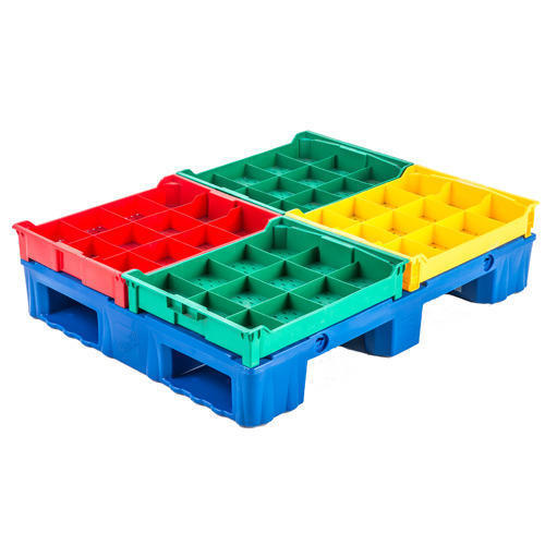 Red Industrial Multicolor Plastic Pallets