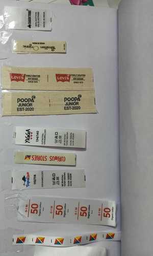 White Printed Barcode Labels Sheet 