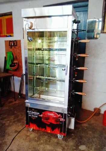 Stainless Steel Chicken Grill Machine  Power Source: Electric