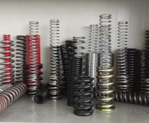 Grey Steel Spiral Compression Spring