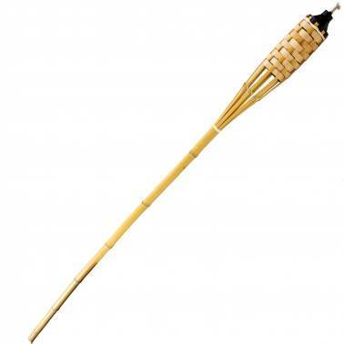 Bamboo Torch - Robust Weatherproof Design | Wind Proof, Flame Supervision, Clean Burning with Low Smoke