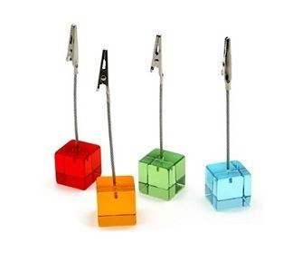 Memo Clip - Durable Plastic, Brightly Colored Push Pins, Perfect for Limited Spaces and Themed Parties