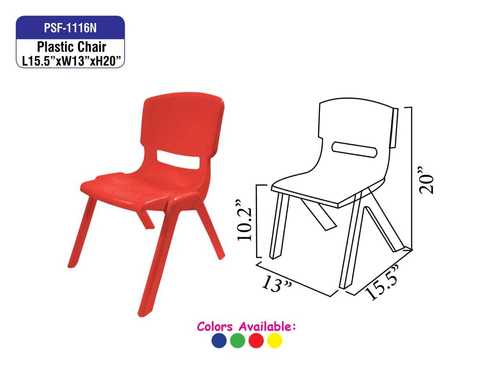 Plastic Kids School Chair