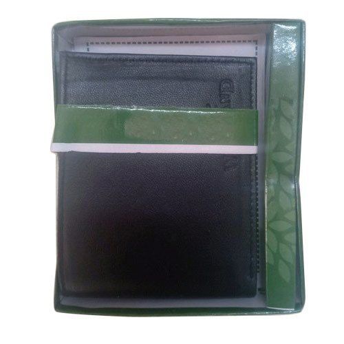 Black Precise Design Mens Leather Wallet