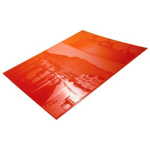 Red Rectangular Polymer Stereo Plate Length: 42  Centimeter (Cm)