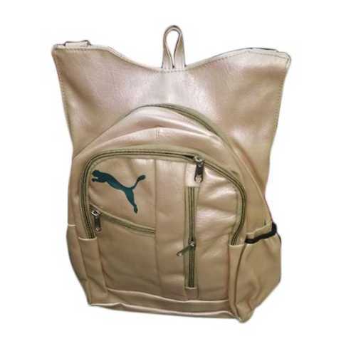 Tan Color Girls College Bags With 4 Compartment
