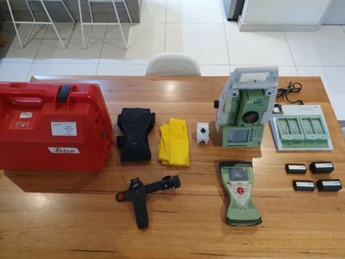 LEICA TCRP1203 3Inch Robotic Total Station, CS15 Controller and Accessories