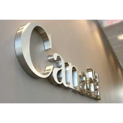 Silver Metal Sign Letter Board