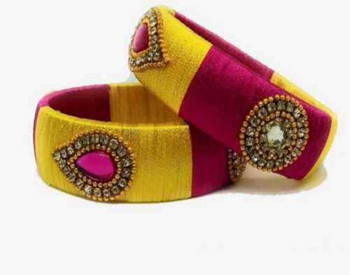 Fashion Colorful Silk Threat Bangles