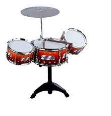 Jazz Drum Set - High Straight PVC Material for Kid-Friendly Fun | Easy to Assemble, Realistic Sounds, Non-Toxic, Introduces Rhythm and Music