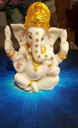 Easy To Clean Lord Ganesha Marble Statue 