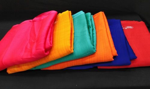 Plain Sahi Chiffon Saree Fabric