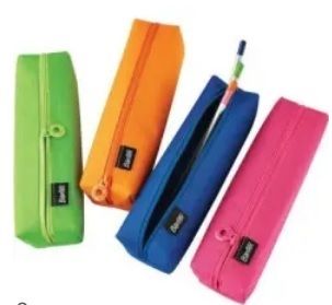 PVC Pencil Case - Waterproof Material, Durable Metal Zipper, Spacious Inner Layer for Stationery and Craft Supplies Organization