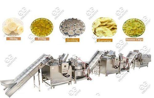 Compact Structure Banana Chips Making Plant