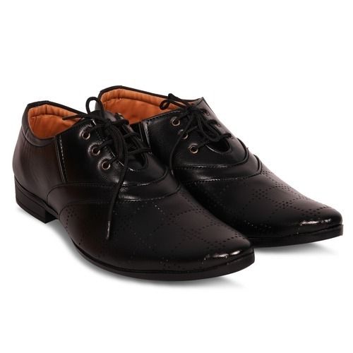 Leather Black Color Formal Shoes 